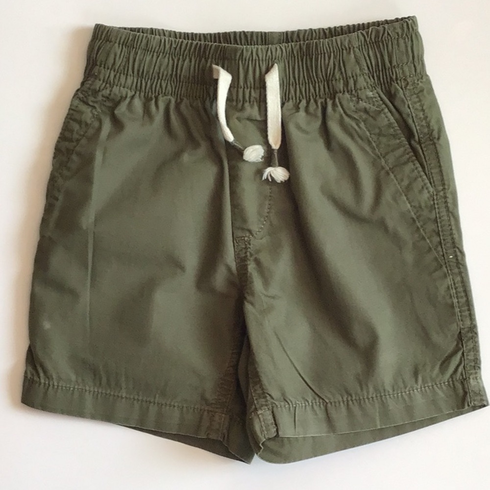 GAP Green Elastic Waist Shorts with Drawstring